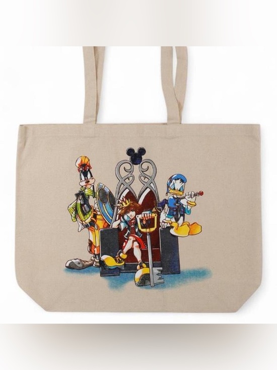 Disney Handbags - Disney Kingdom Hearts Character Canvas Tote Bag